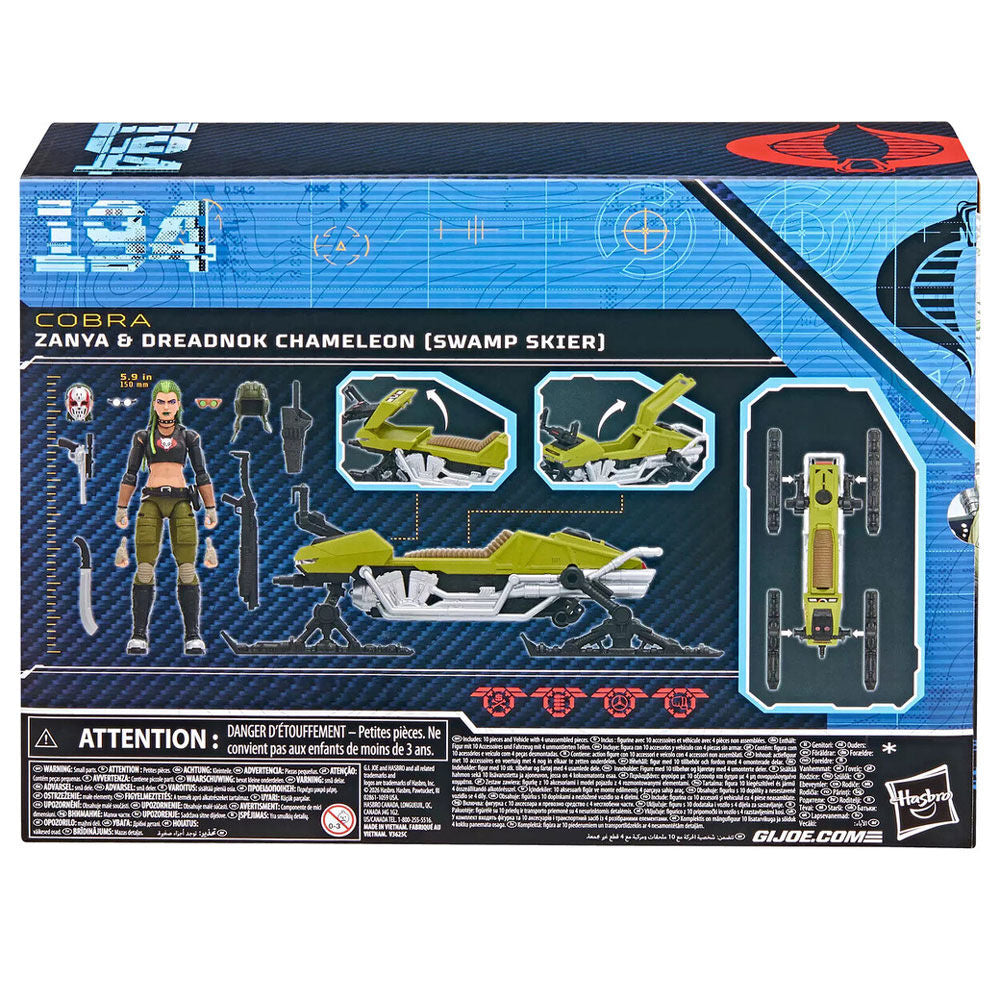 Figura Zanya y Dreadnok Chameleon G.I. Joe Classified Series en caja - 5