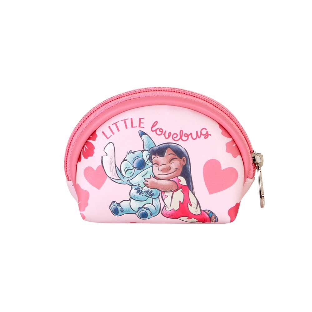 Monedero rosa Disney de Stitch y Lilo con corazones - 3