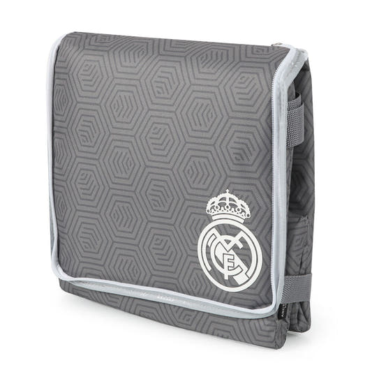 Bolsa porta alimentos plegable gris del Real Madrid con correa lateral - 2