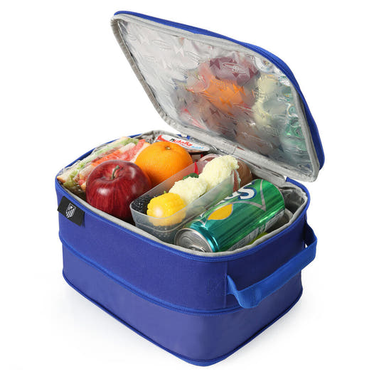 Bolsa térmica azul del Atlético de Madrid con tupper - 2