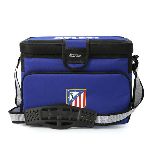 Bolsa térmica azul del Atlético de Madrid con bandolera y bolsillo frontal - 2