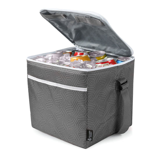 Bolsa porta alimentos plegable gris del Real Madrid con correa lateral - 3