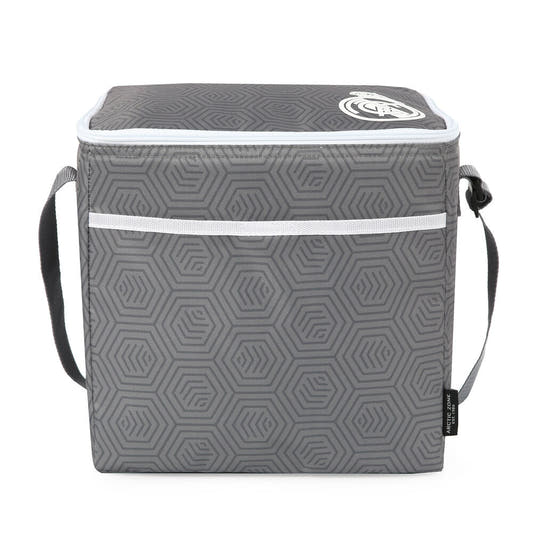 Bolsa porta alimentos plegable gris del Real Madrid con correa lateral - 4