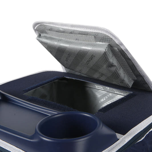 Bolsa porta alimentos con ruedas del Real Madrid en azul marino - 4