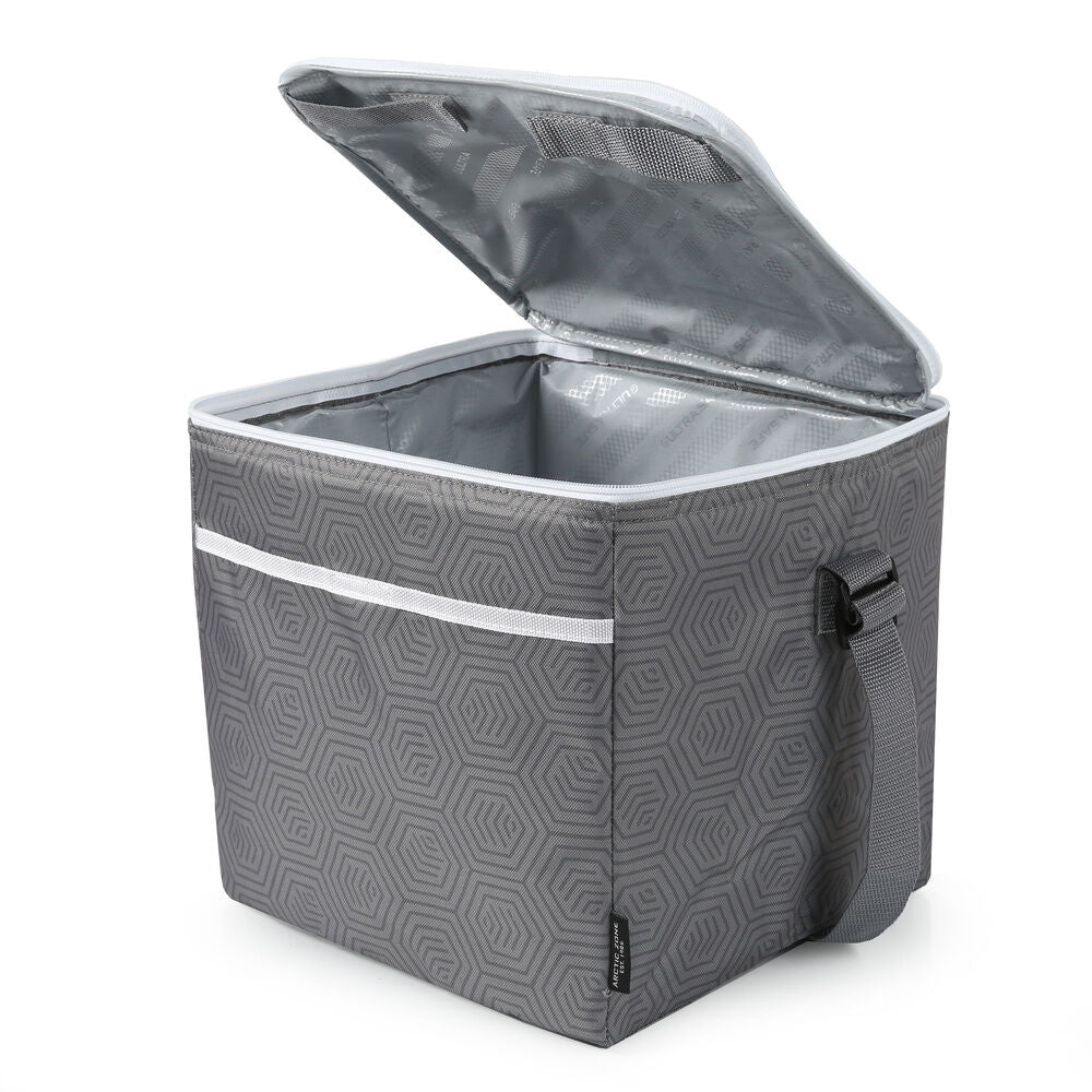Bolsa porta alimentos plegable gris del Real Madrid con correa lateral - 5