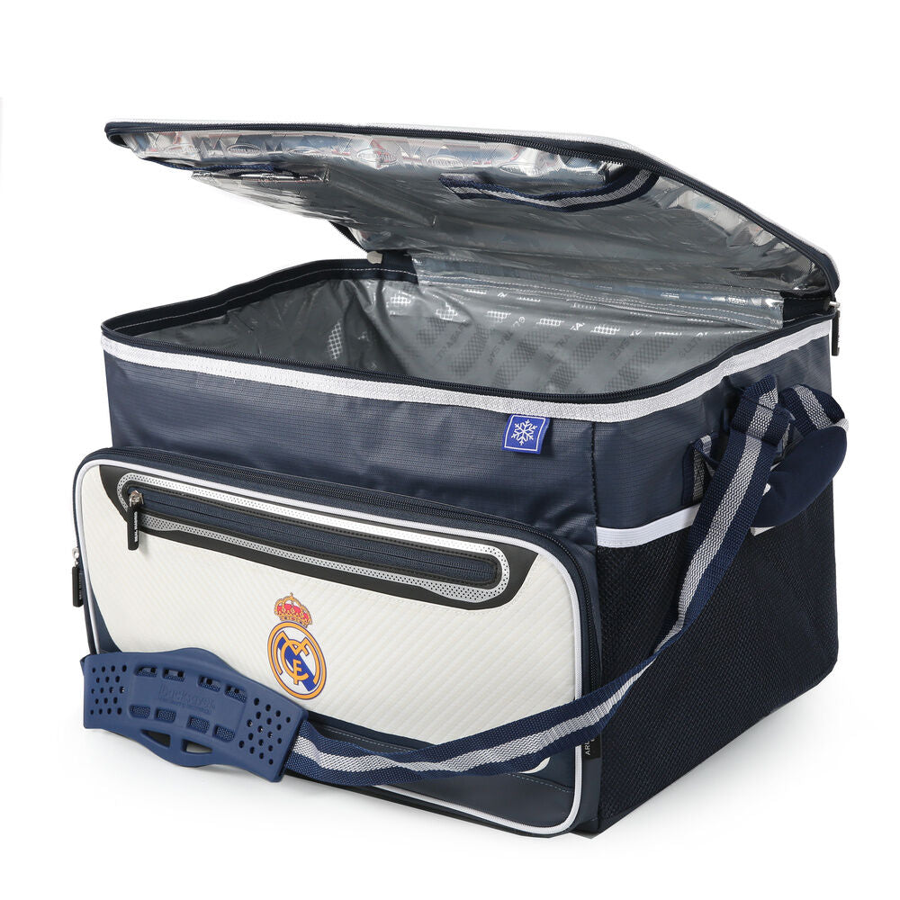 Bolsa porta alimentos plegable del Real Madrid en azul marino y blanco - 5