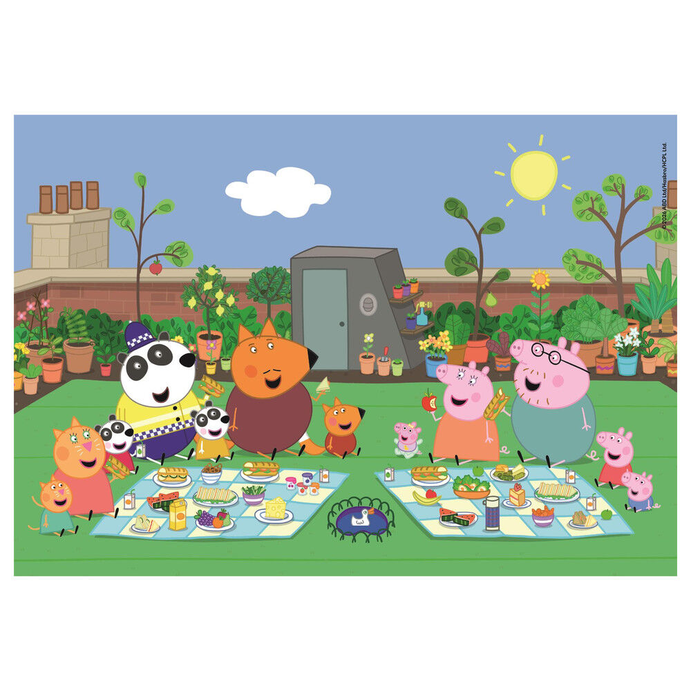 Puzzle Maxi Peppa Pig Clementoni de 24 piezas con escena de pícnic - 3