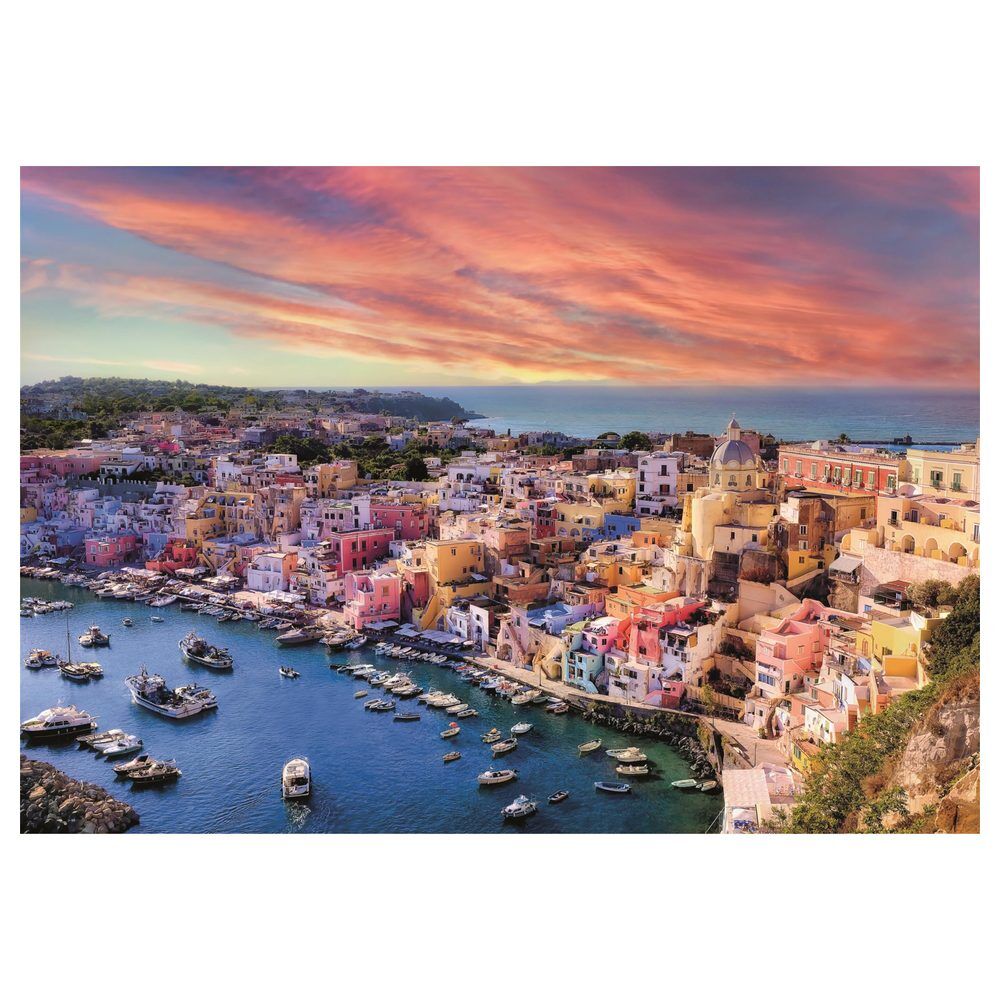 Puzzle Clementoni de 1500 piezas con paisaje costero de Procida - 2