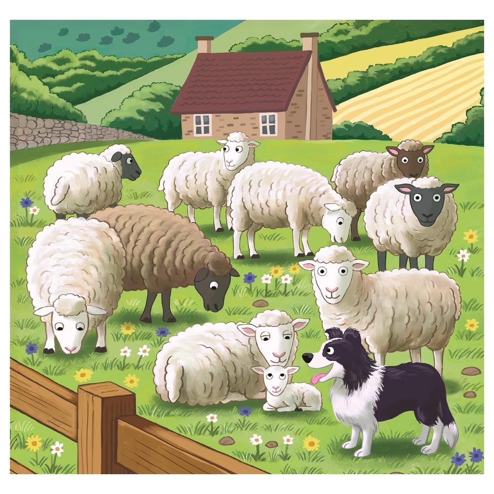 Pack Clementoni Farm Moments con tres puzzles de animales de granja - 4