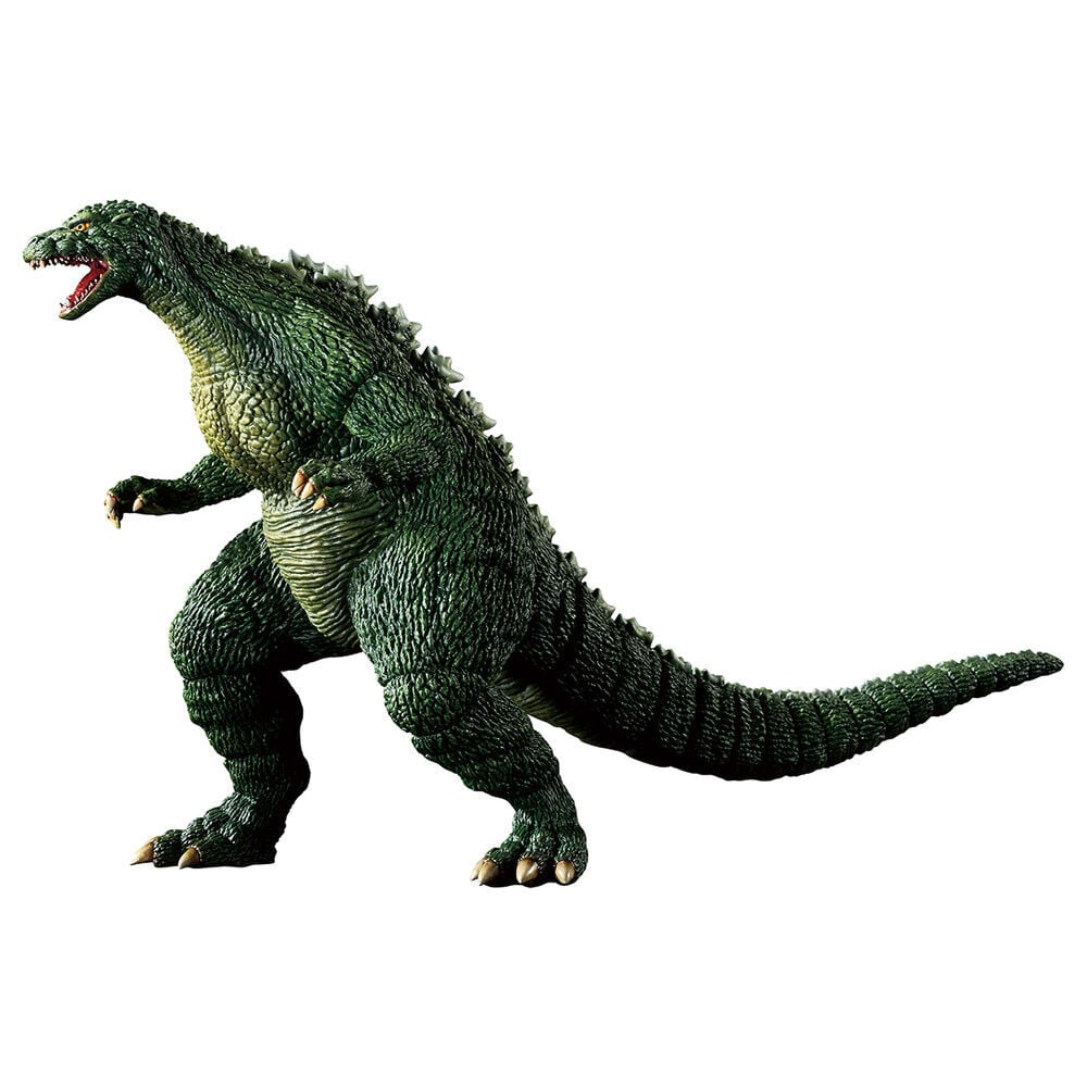 Figura Ichibansho de Godzilla Jr. en color verde con la boca abierta