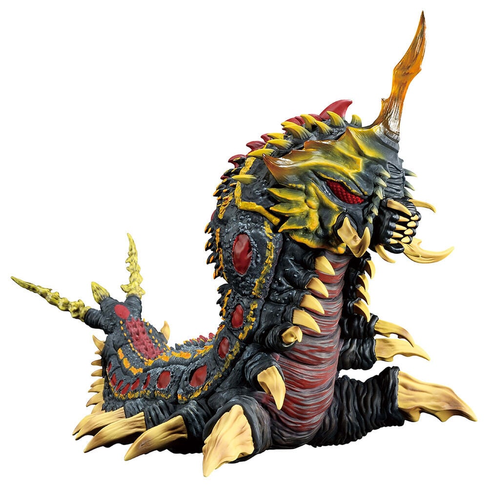 Figura Ichibansho de Battra de Godzilla con detalles negros, rojos y dorados