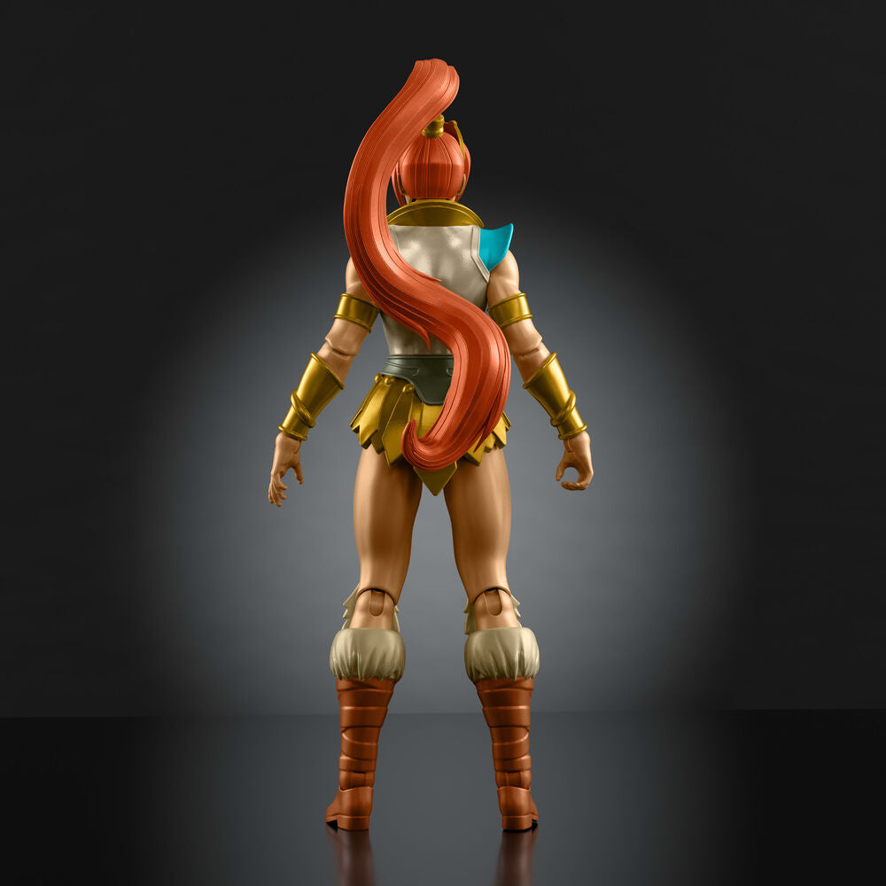 Figura articulada de Teela con armadura dorada y báculo - 5