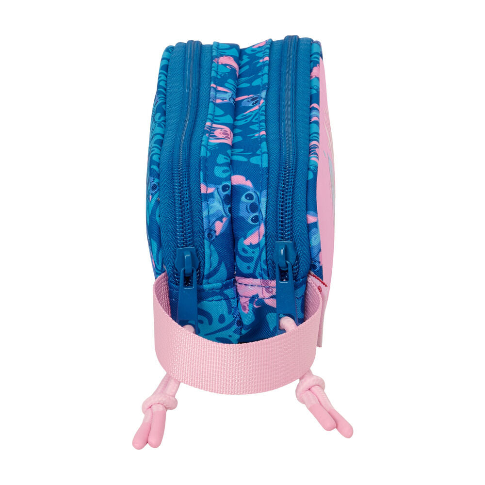 Portatodo doble Disney de Stitch y Angel en rosa y azul - 3