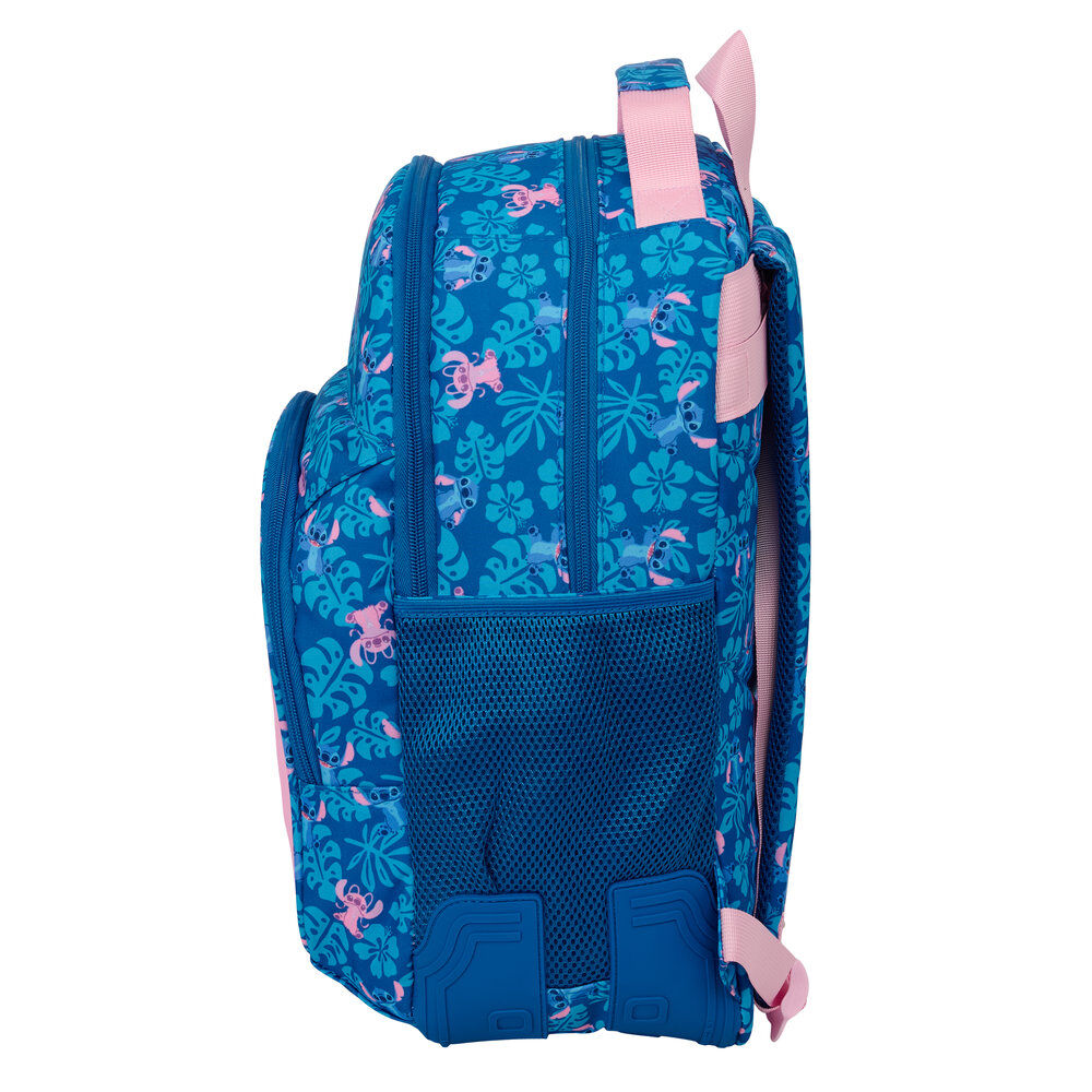 Mochila Disney Angel y Stitch azul y rosa de 42 cm - 3