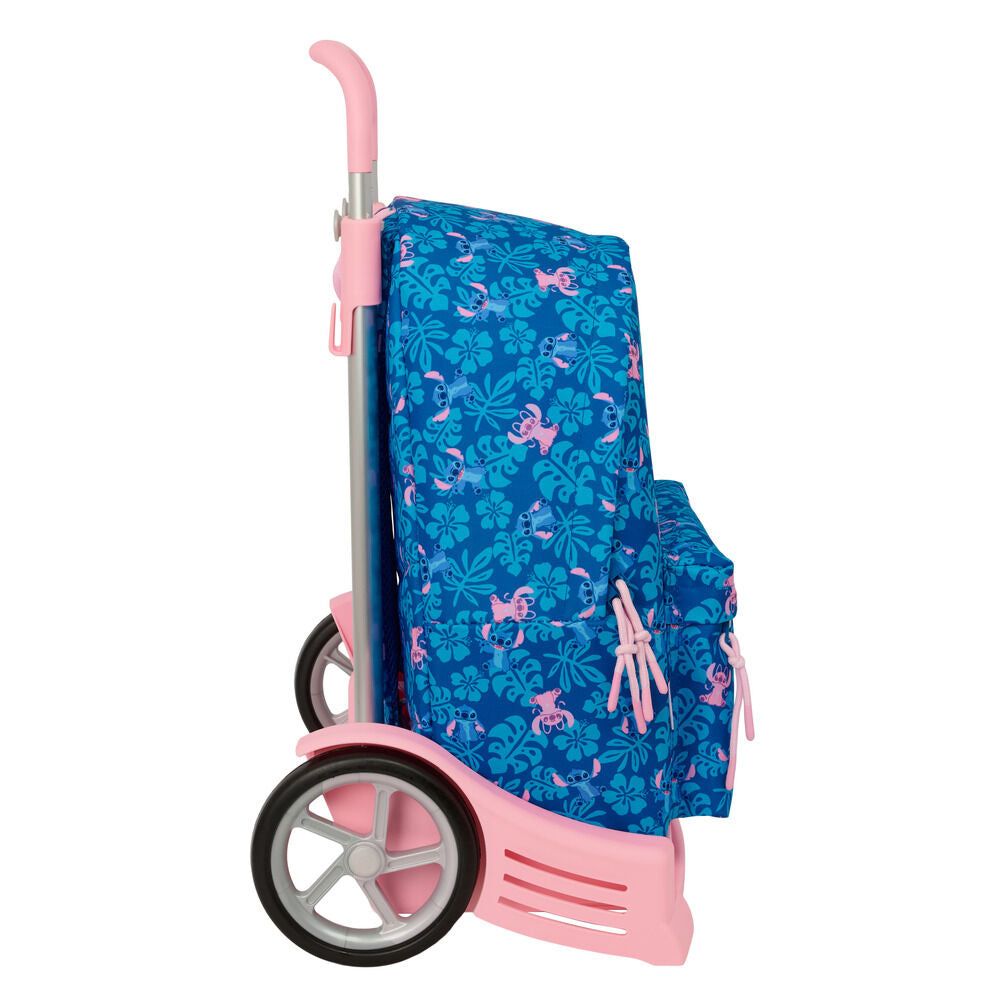 Trolley extraíble SAFTA Disney Stitch y Angel azul y rosa - 3