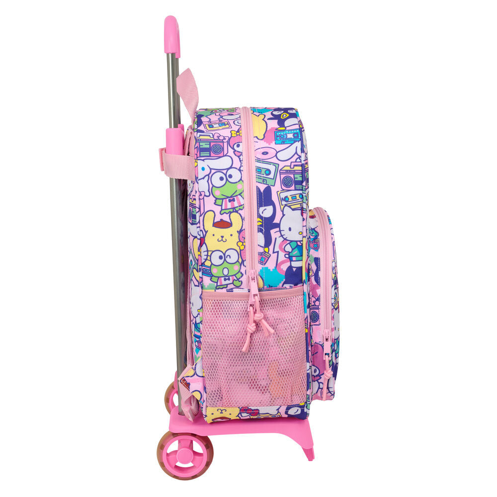 Trolley mochila rosa Hello Kitty & Friends con carro SAFTA - 3