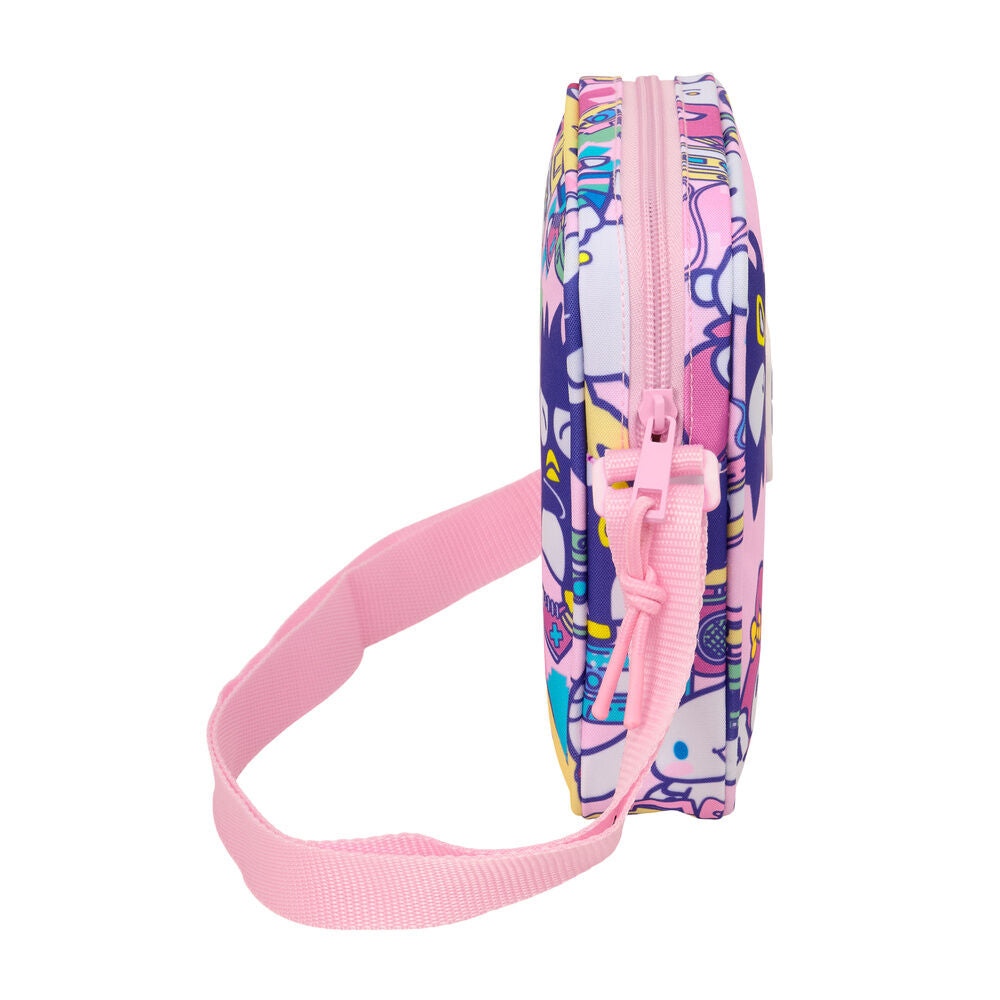 Bandolera rosa SAFTA Hello Kitty & Friends con correa ajustable - 3
