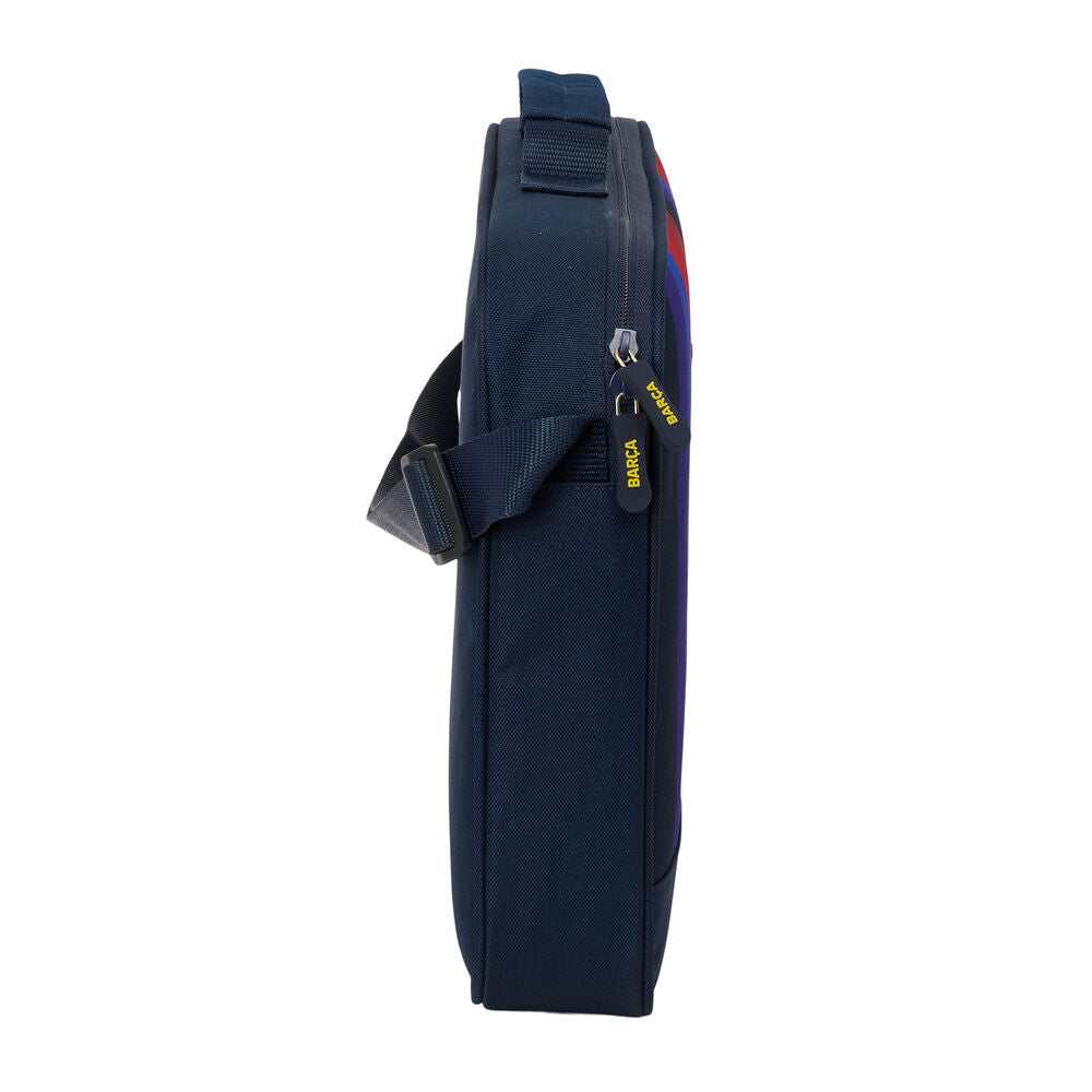Cartera bandolera F.C. Barcelona azulgrana con escudo y asa superior - 3