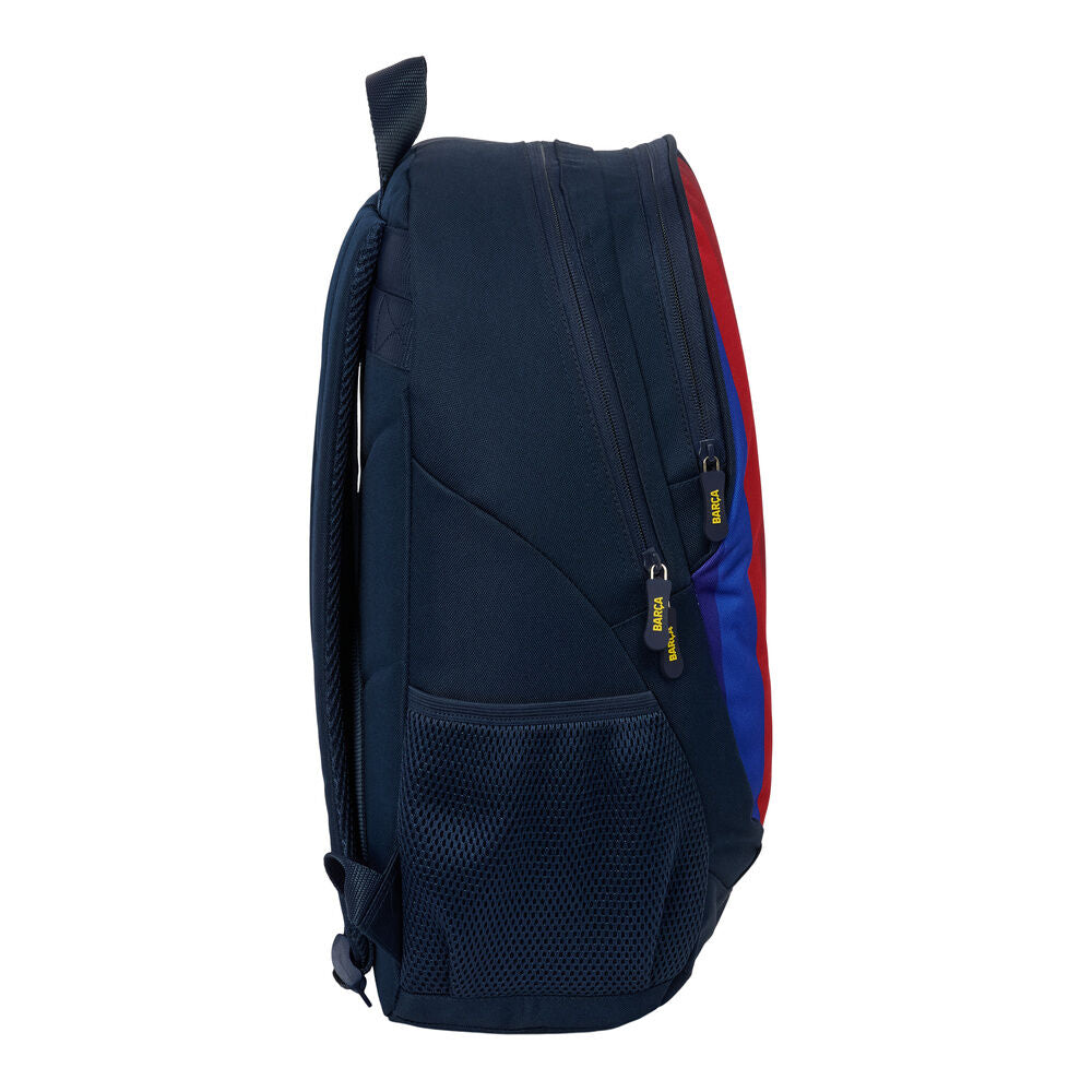 Mochila escolar F.C. Barcelona 26/27 azul marino con franjas rojas y azules - 3