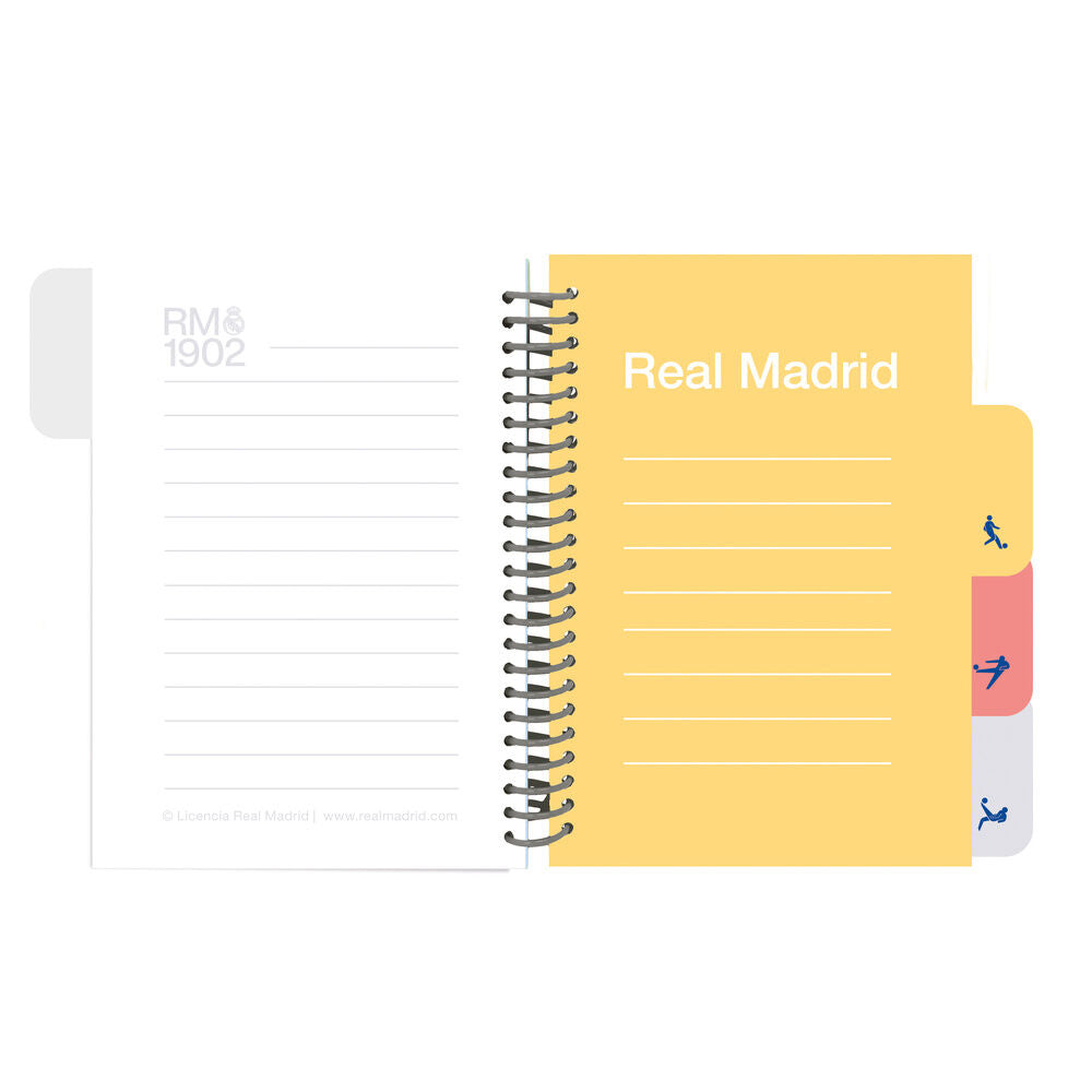 Cuaderno A5 Real Madrid 26/27 SAFTA con tapas duras y separadores - 5