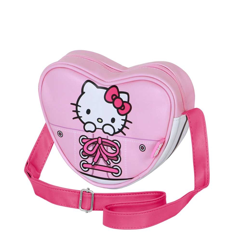 Bolso bandolera rosa Hello Kitty con diseño de zapatilla - 3