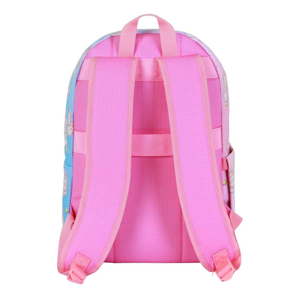 Mochila Bunicat Oh My Pop! azul y rosa con estampado de conejitos - 4
