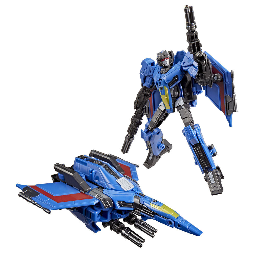 Figura articulada Thundercracker de Transformers One en azul y negro - 5