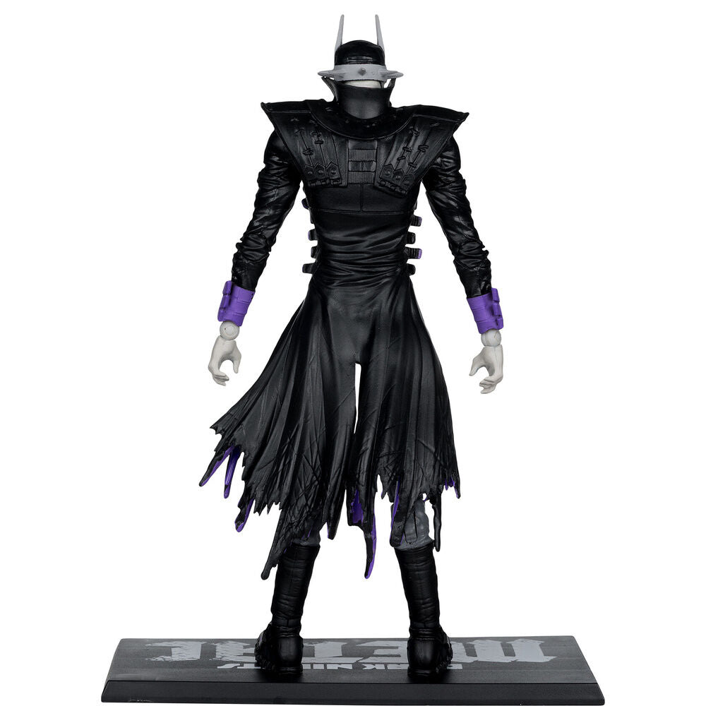 Figura The Batman Who Laughs de DC Comics en negro y morado con base - 4