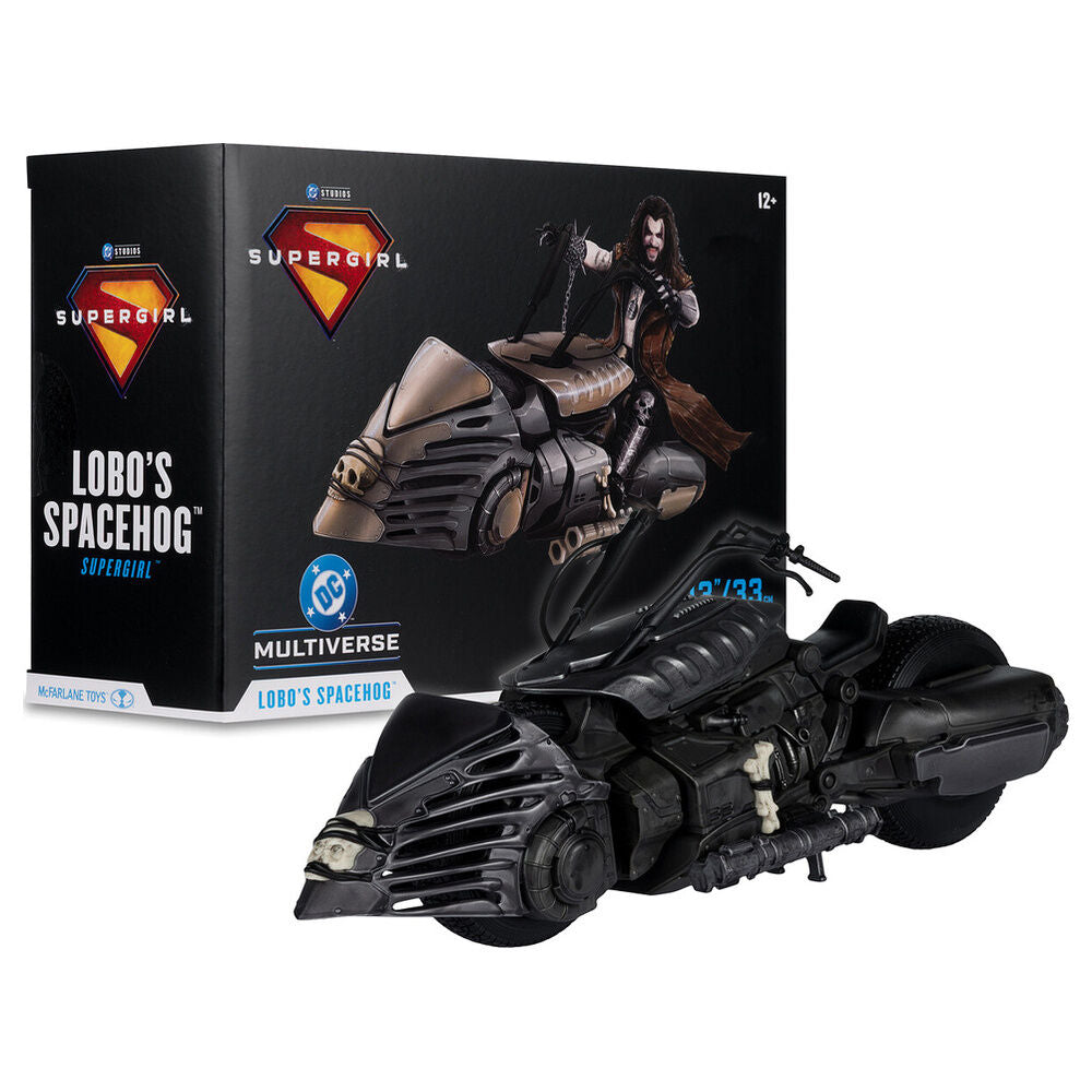 Vehículo Lobo's Spacehog de Supergirl DC Comics en color negro - 9