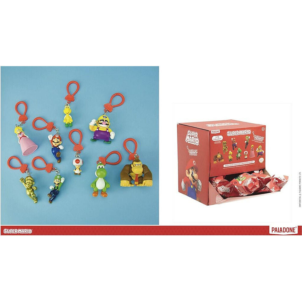 Expositor de llaveros sorpresa Super Mario Backpack Buddies - 3