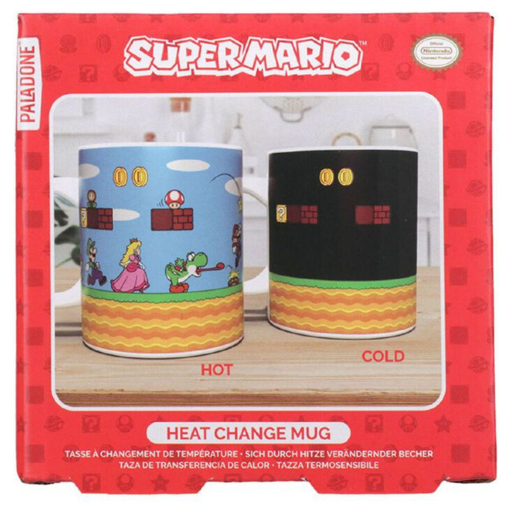 Taza térmica de cerámica Super Mario con Mario, Peach y Yoshi - 3