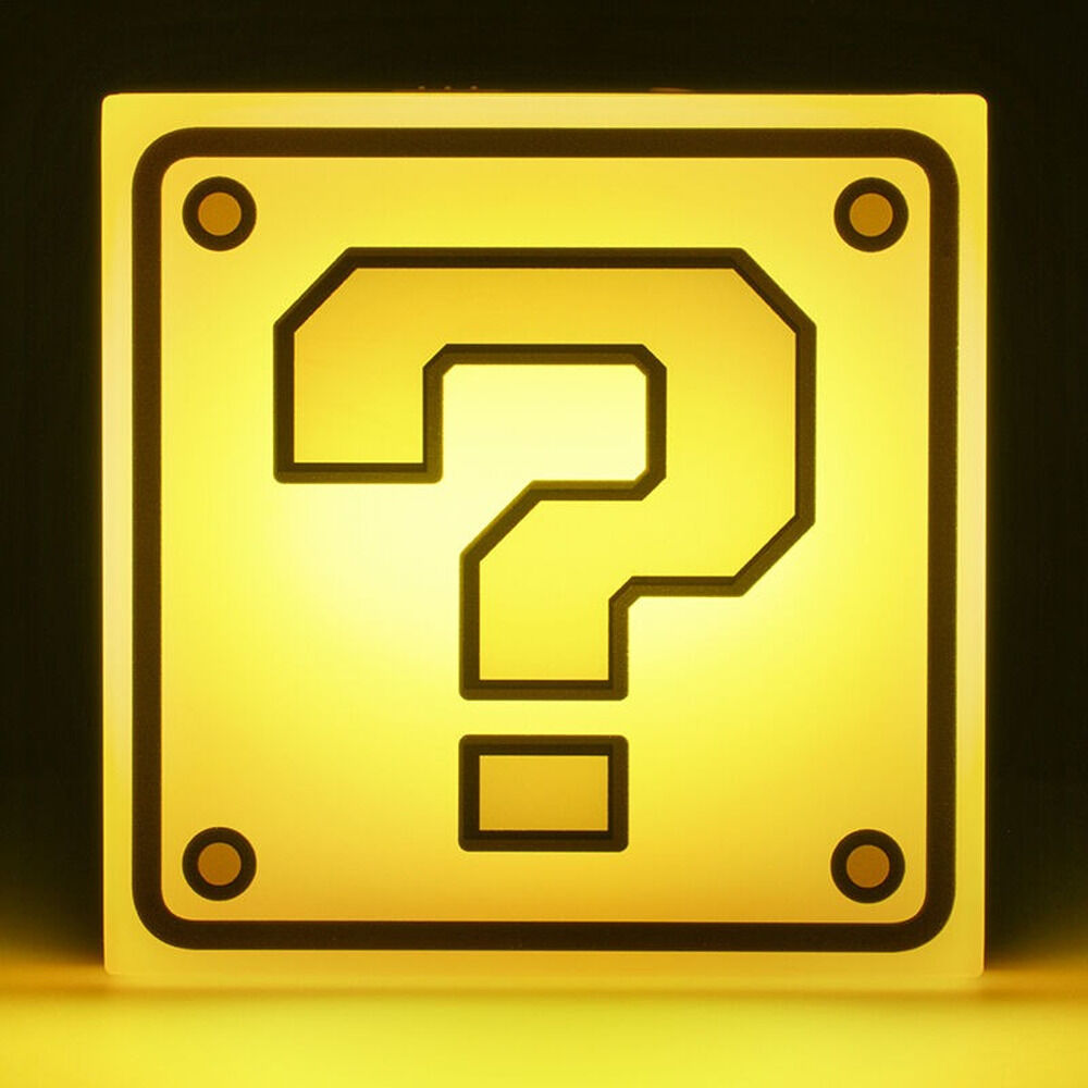 Lámpara amarilla Question Block de Super Mario PALADONE - 4