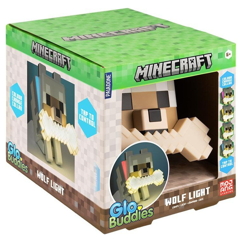 Lámpara Wolf de Minecraft con hueso iluminado - 4