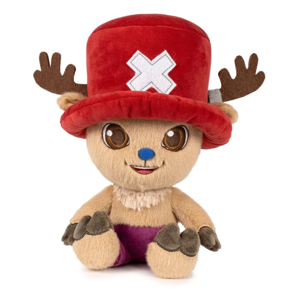 Peluche de Chopper de One Piece con sombrero rojo