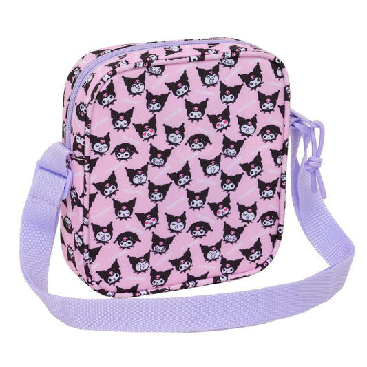 Bandolera rosa y lila de Kuromi Hello Kitty con correa ajustable - 2