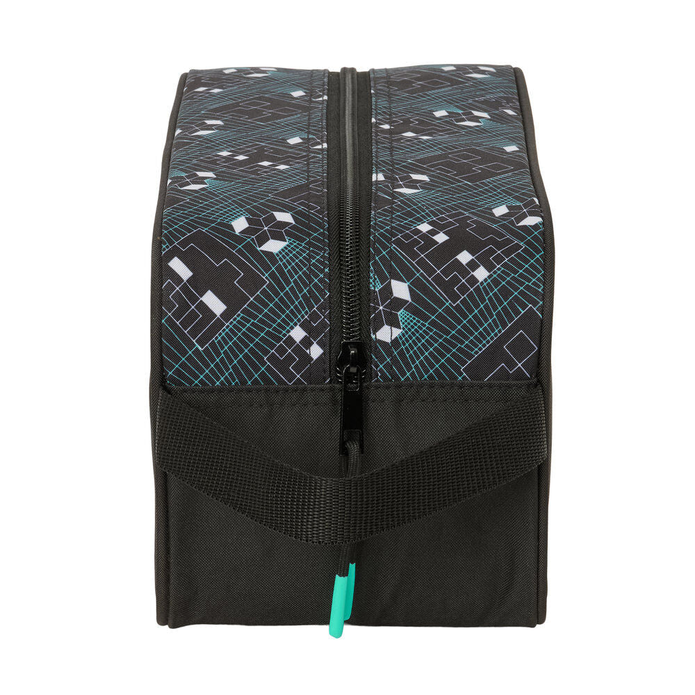 Zapatillero negro Minecraft Screen SAFTA con asa lateral - 3