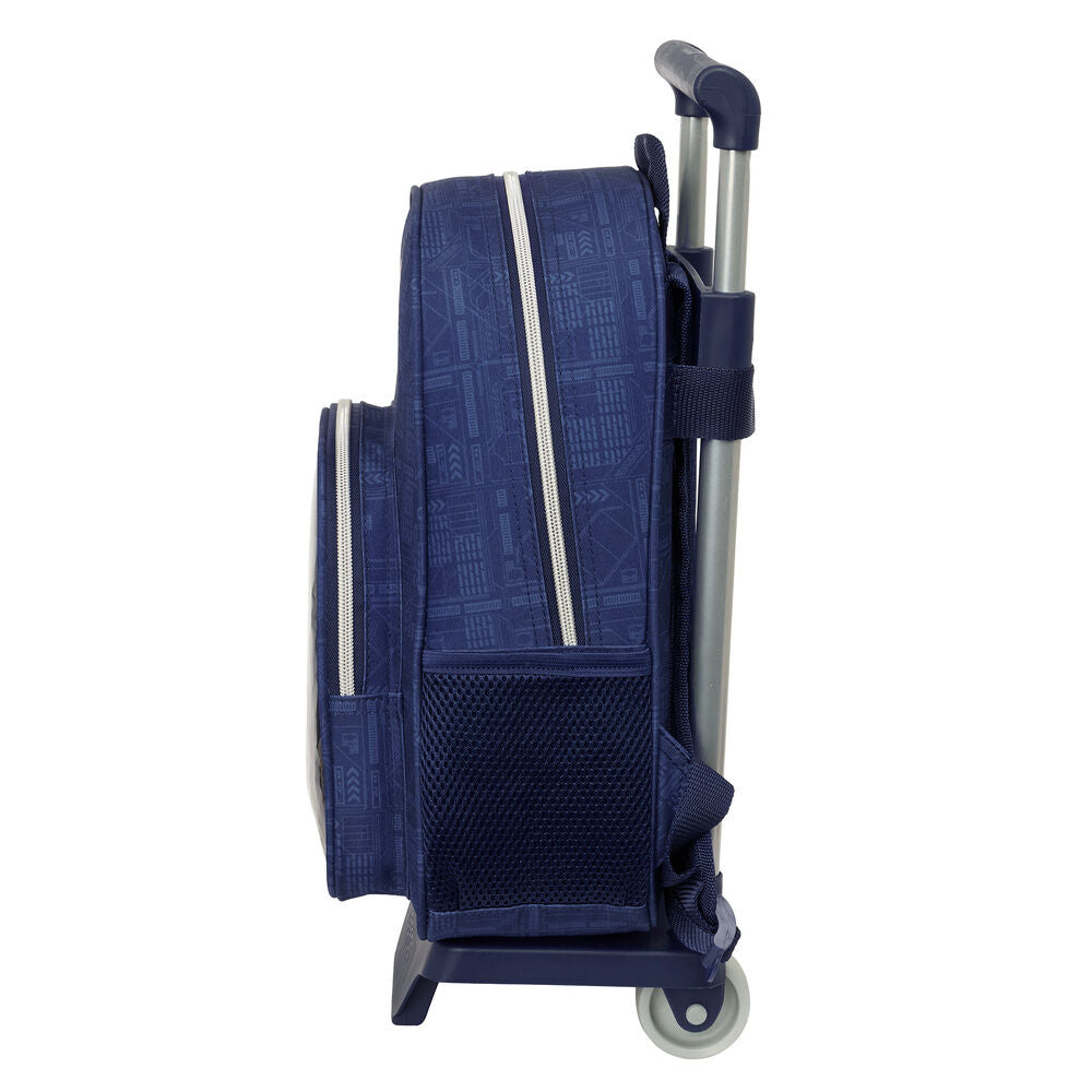 Trolley extraíble azul de Darth Vader Star Wars con mochila y carro SAFTA - 3
