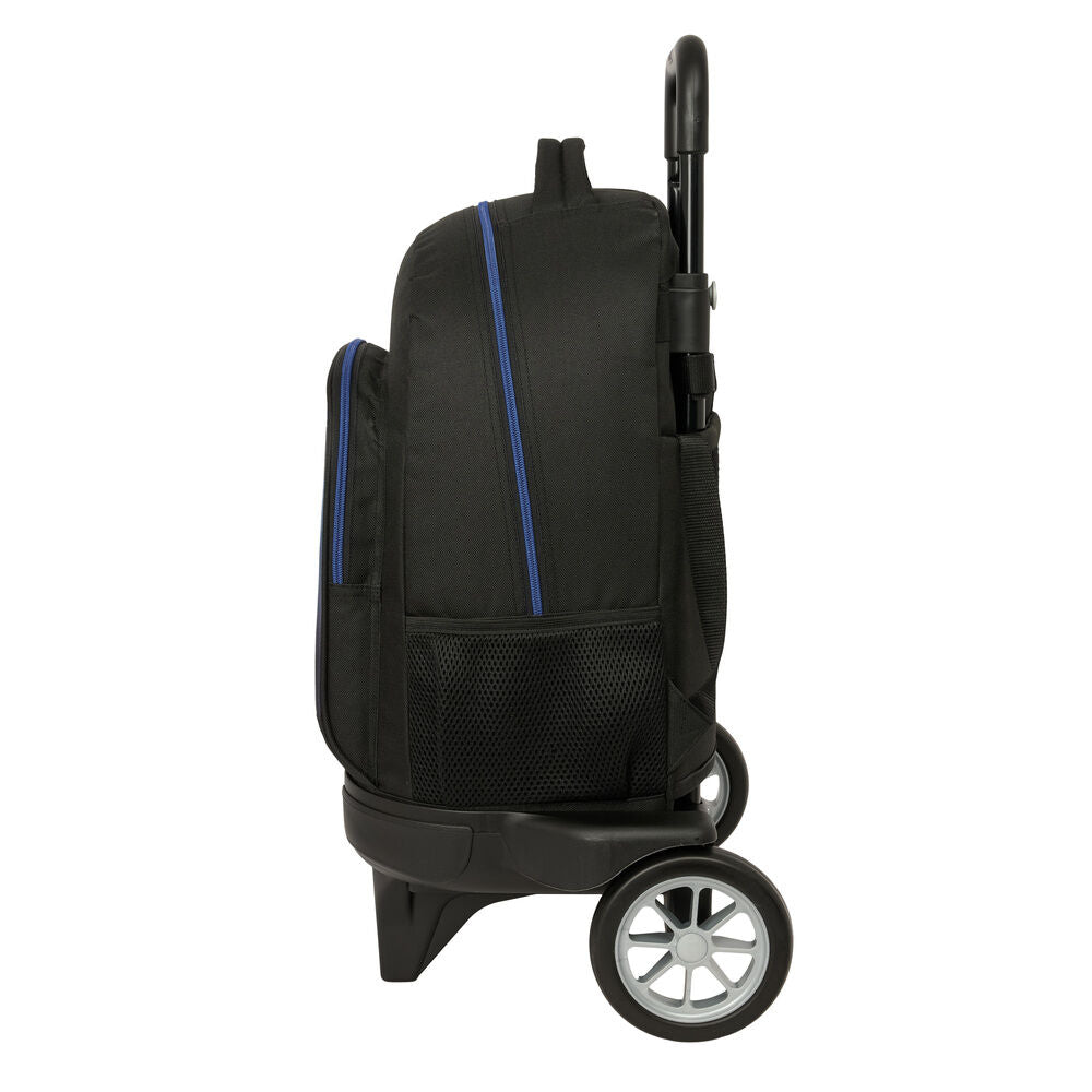 Trolley mochila extraíble SAFTA Italian Brainrot negro y azul - 3