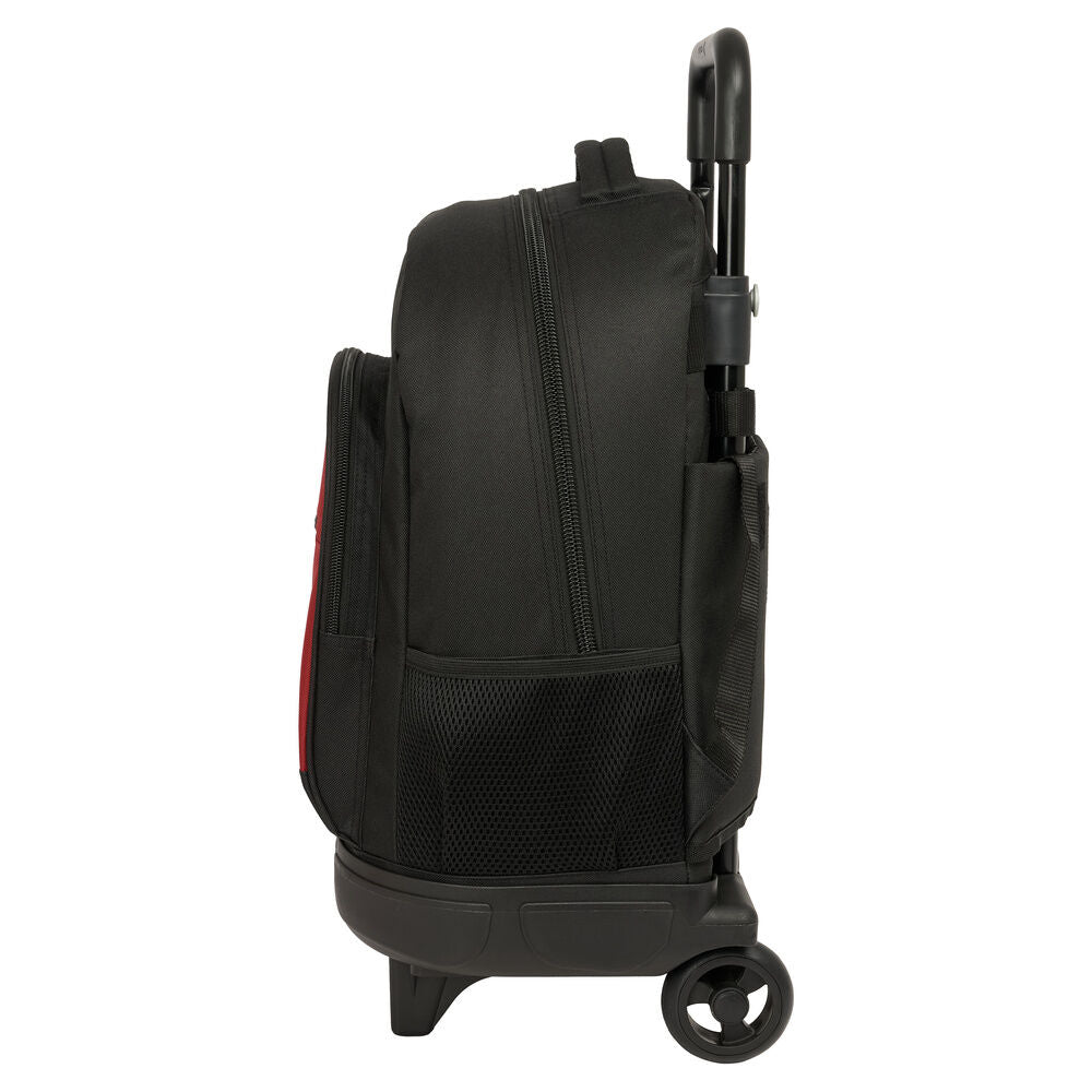 Trolley extraíble SAFTA Hogwarts Harry Potter negro y rojo con ruedas - 3