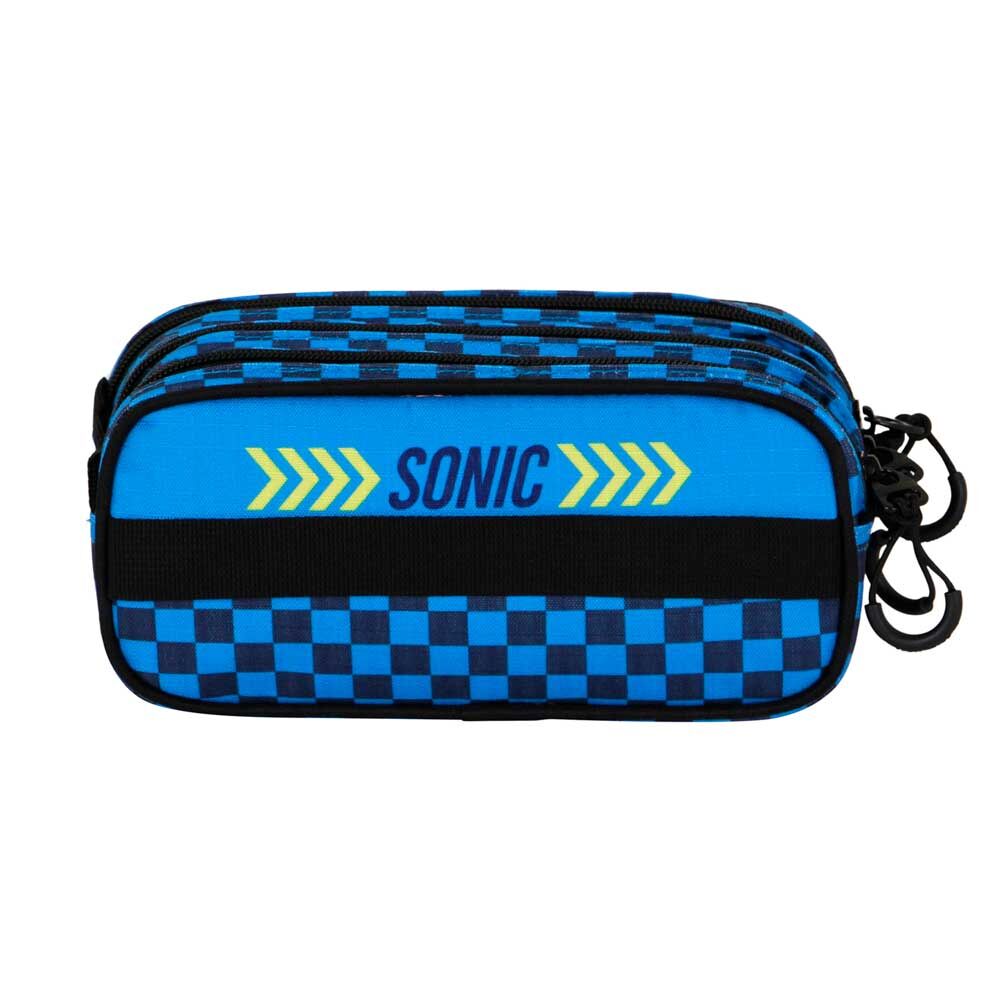 Portatodo triple azul de Sonic the Hedgehog con Sonic y Tails - 3