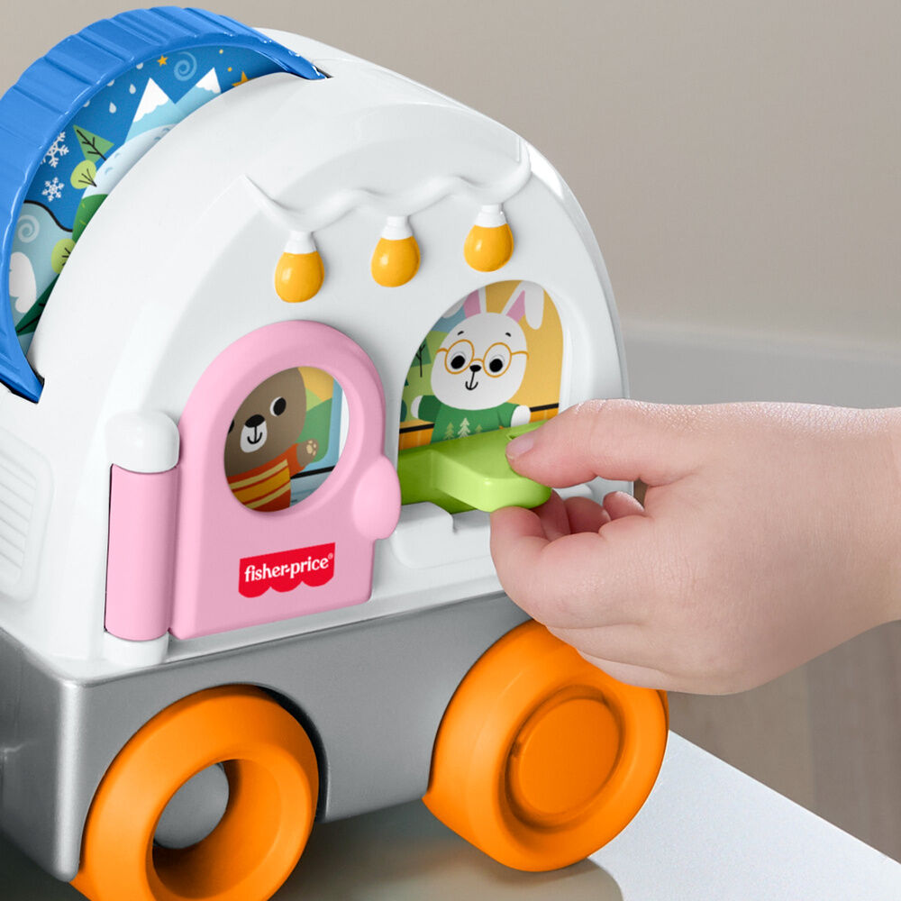 Caravana arrastrable Fisher-Price con todoterreno y remolque - 6
