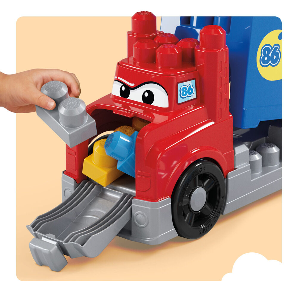 Camión de carreras MEGA BLOKS con dos coches, rampa y bloques - 5