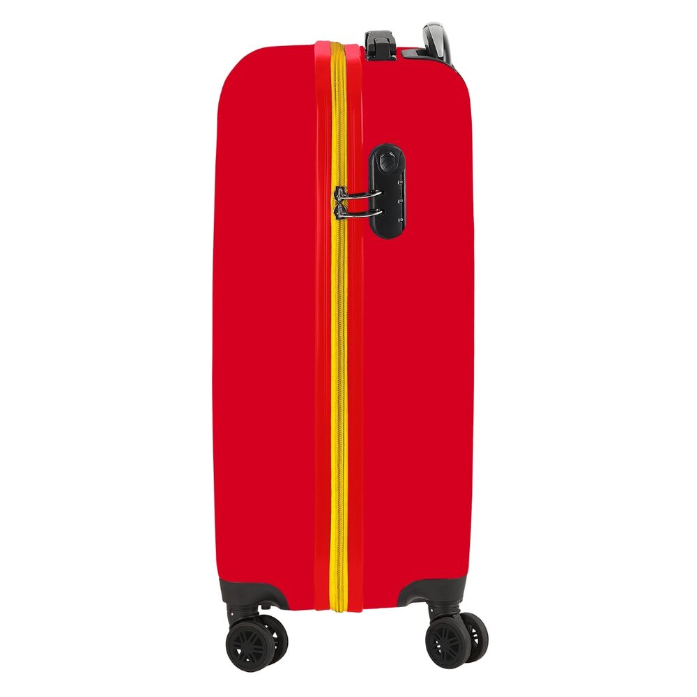 Maleta trolley roja de cabina SAFTA con escudo de la Selección Española - 4