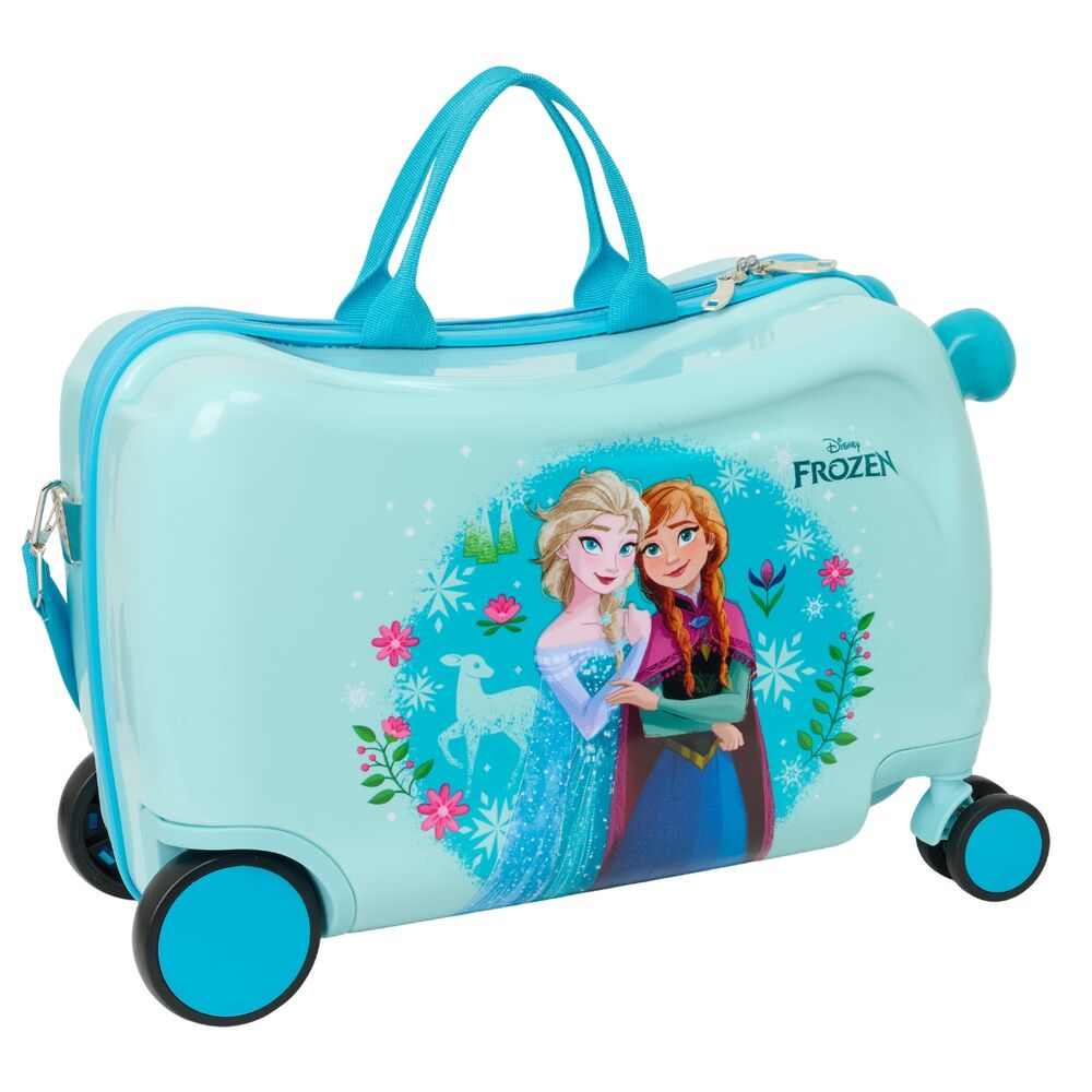 Maleta trolley Frozen Disney turquesa con Elsa y Anna - 4