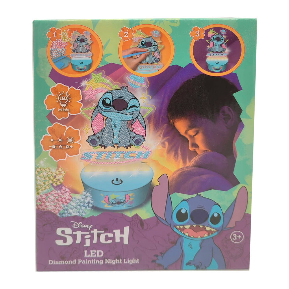 Figura para pintar de Stitch Disney con luz LED