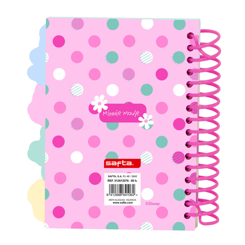 Cuaderno A6 Minty Minnie Disney rosa con espiral - 2