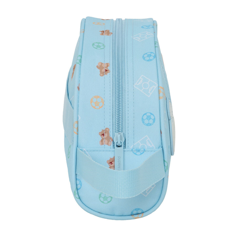 Neceser Baby Real Madrid azul claro con oso y asa lateral - 3