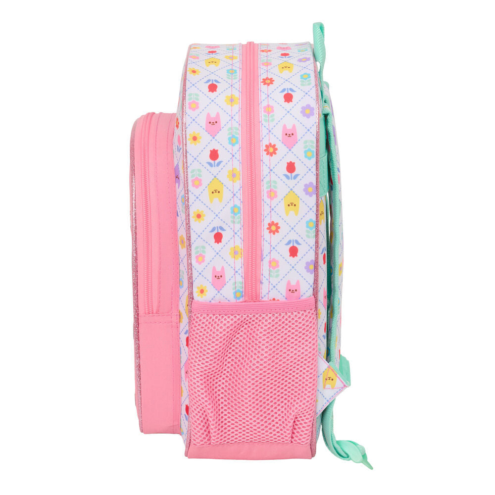 Mochila rosa de Gabby's Dollhouse con Gabby y sus personajes - 3