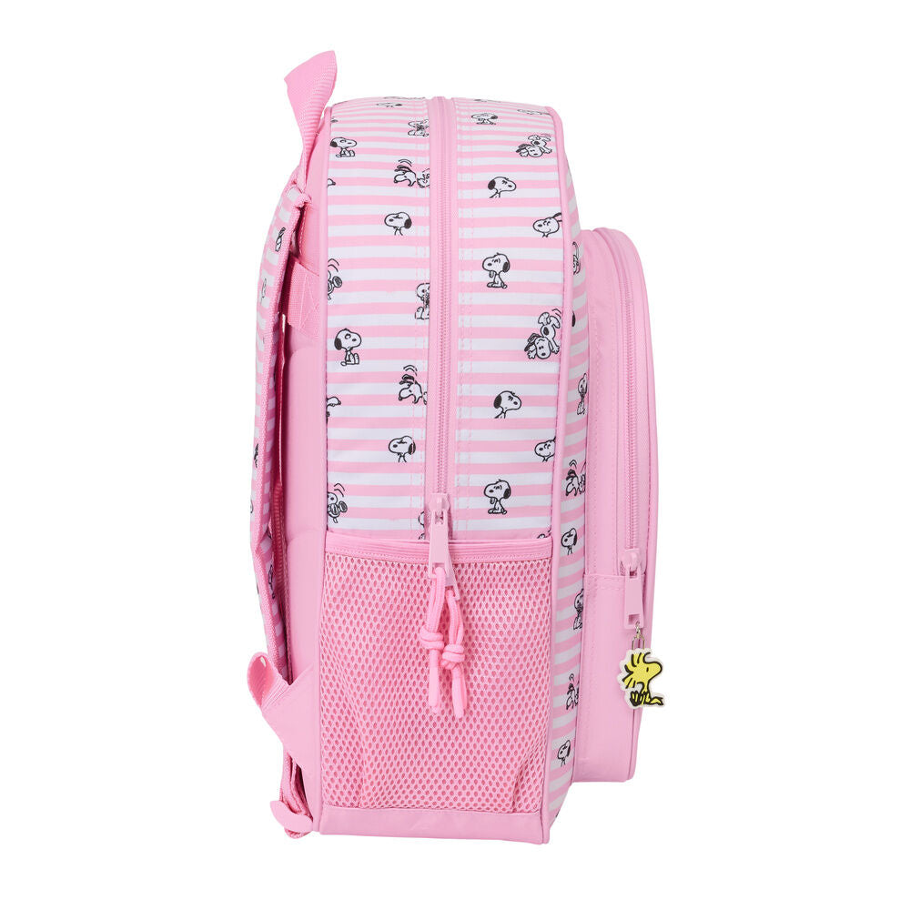 Mochila rosa de Snoopy SAFTA de 38 cm - 3