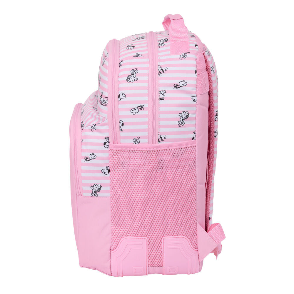 Mochila escolar rosa de Snoopy de 42 cm - 3